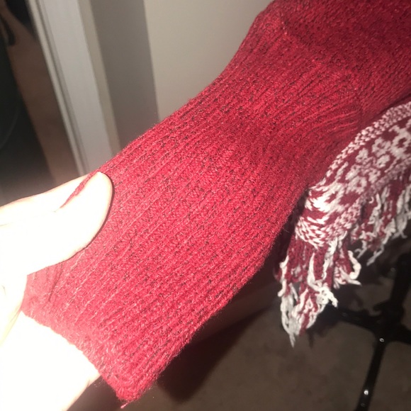 NWT AZ sleeved print poncho - Picture 3 of 6